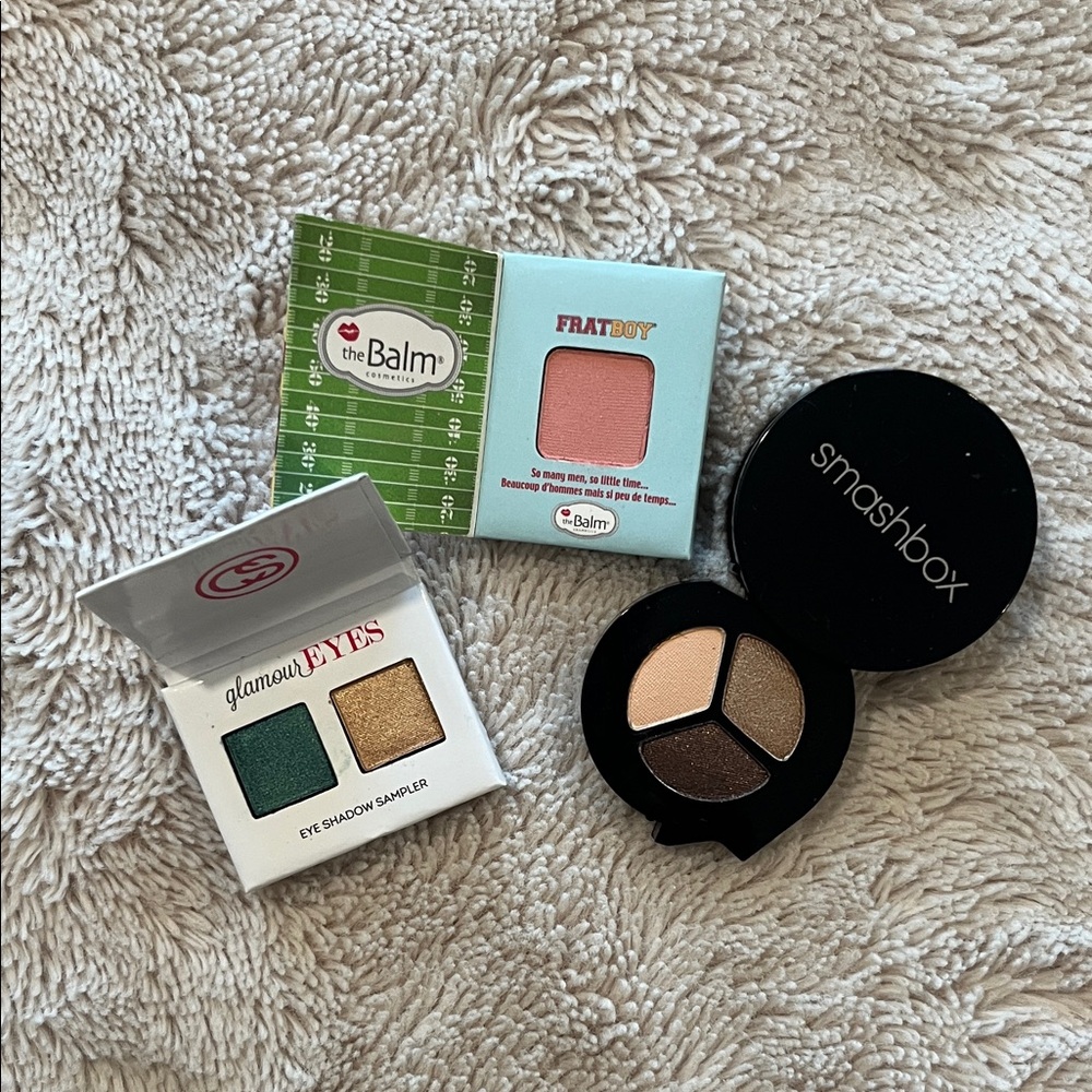 3-Pack Eyeshadow/Blush Sampler - Gold, Brown, Peach, Emerald & Coral